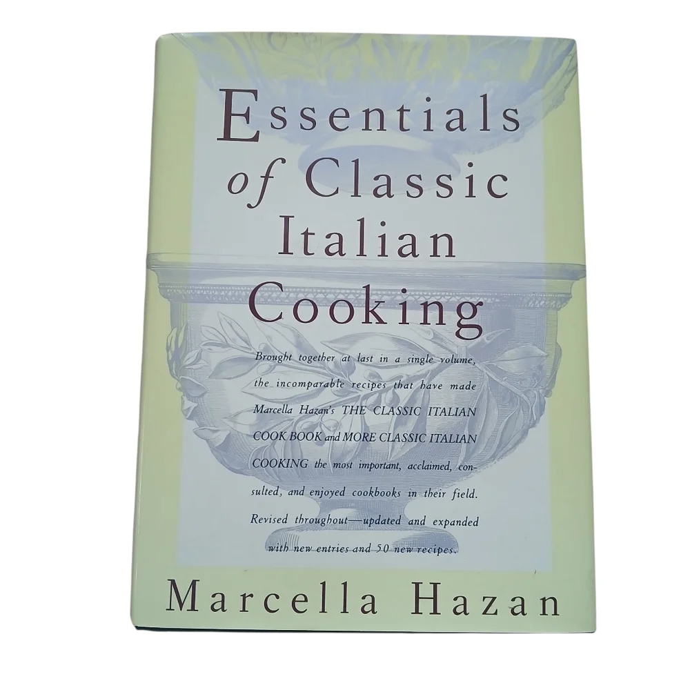 Marcella Hazan: The Essentials of Classic Italian Cooking Cookbook Hardcover